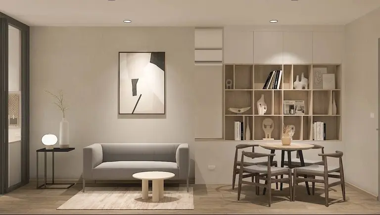 ห้องทำงานคอนโดสไตล์ Minimal / Muji / Scandinavian