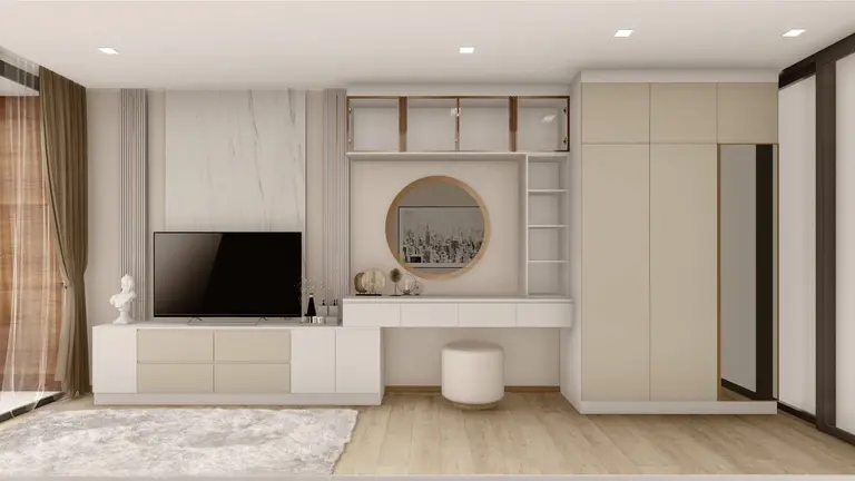 ห้องแต่งตัวคอนโดสไตล์ Modern